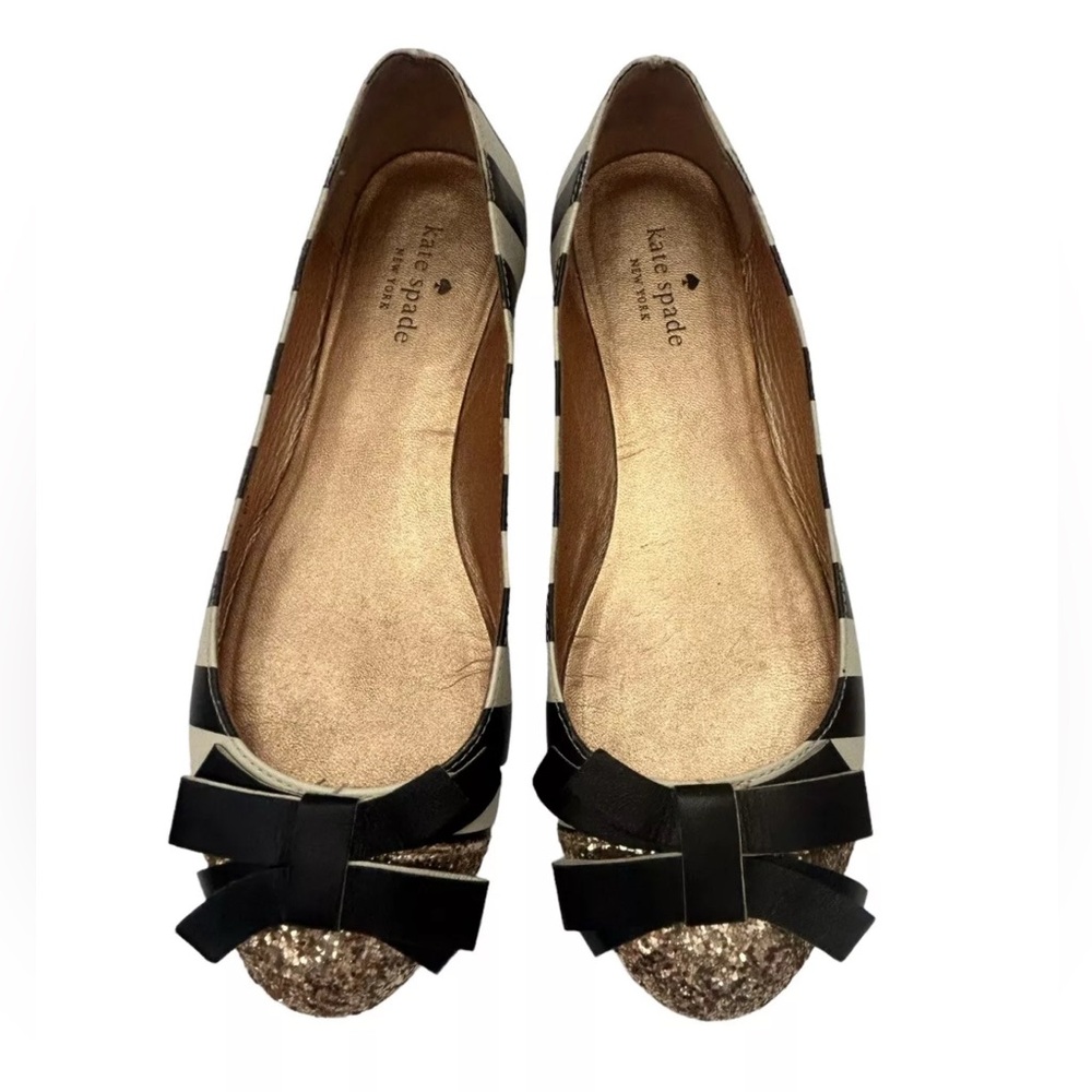 Kate Spade Trixie Glitter Flats Size 8